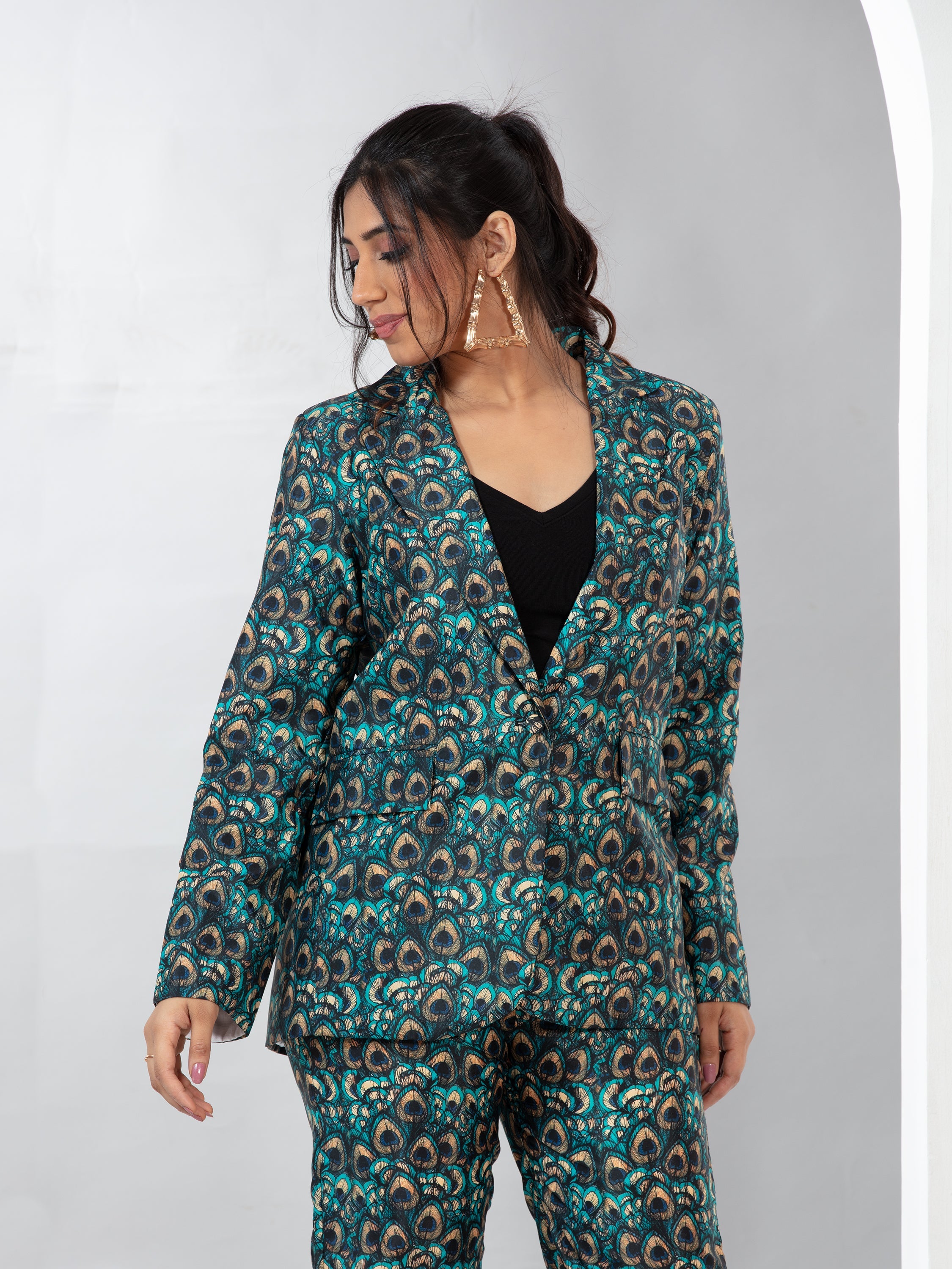 Royal Feather blazer co-ord set