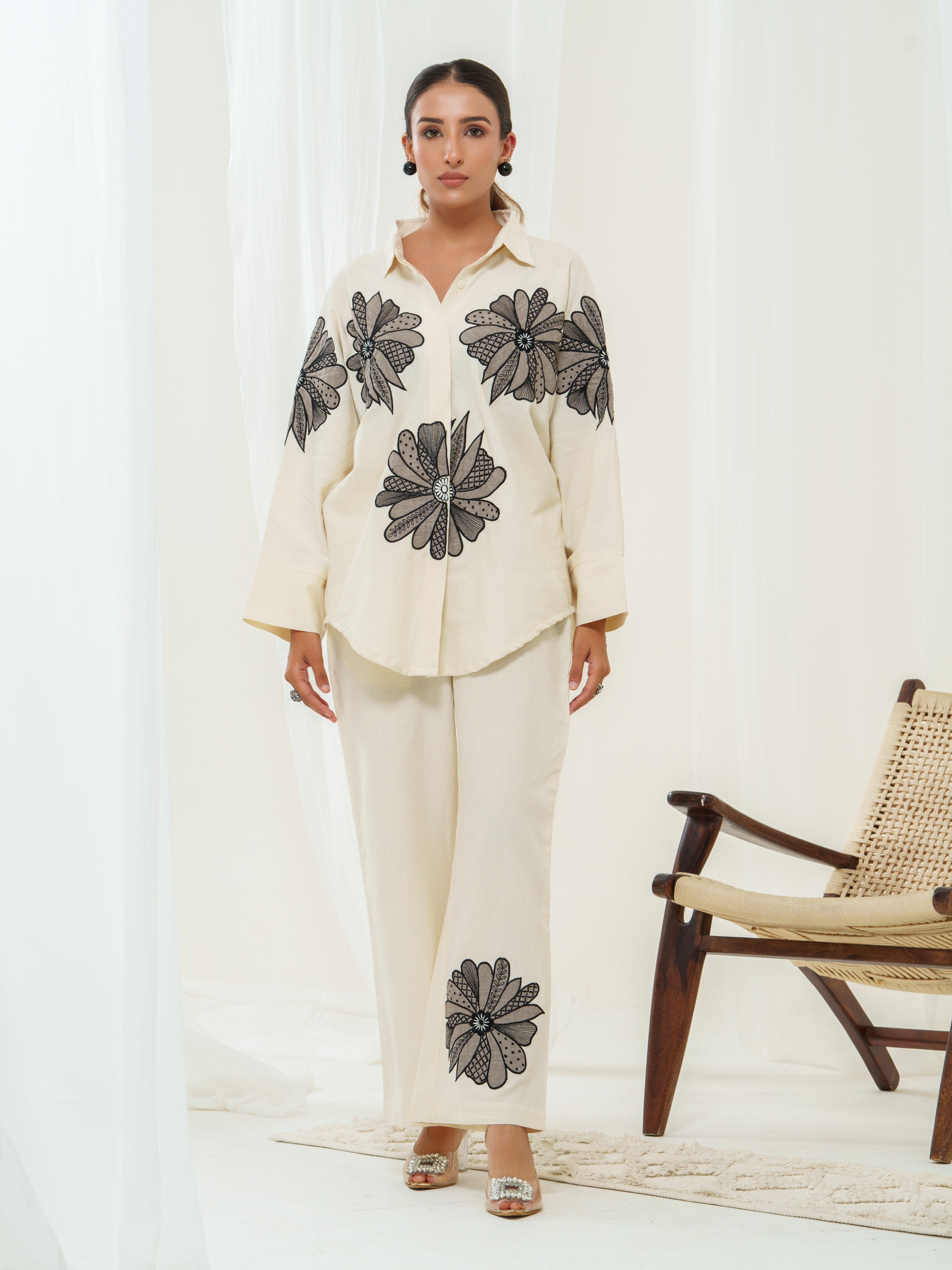 Ritzy appliquéd co-ord set